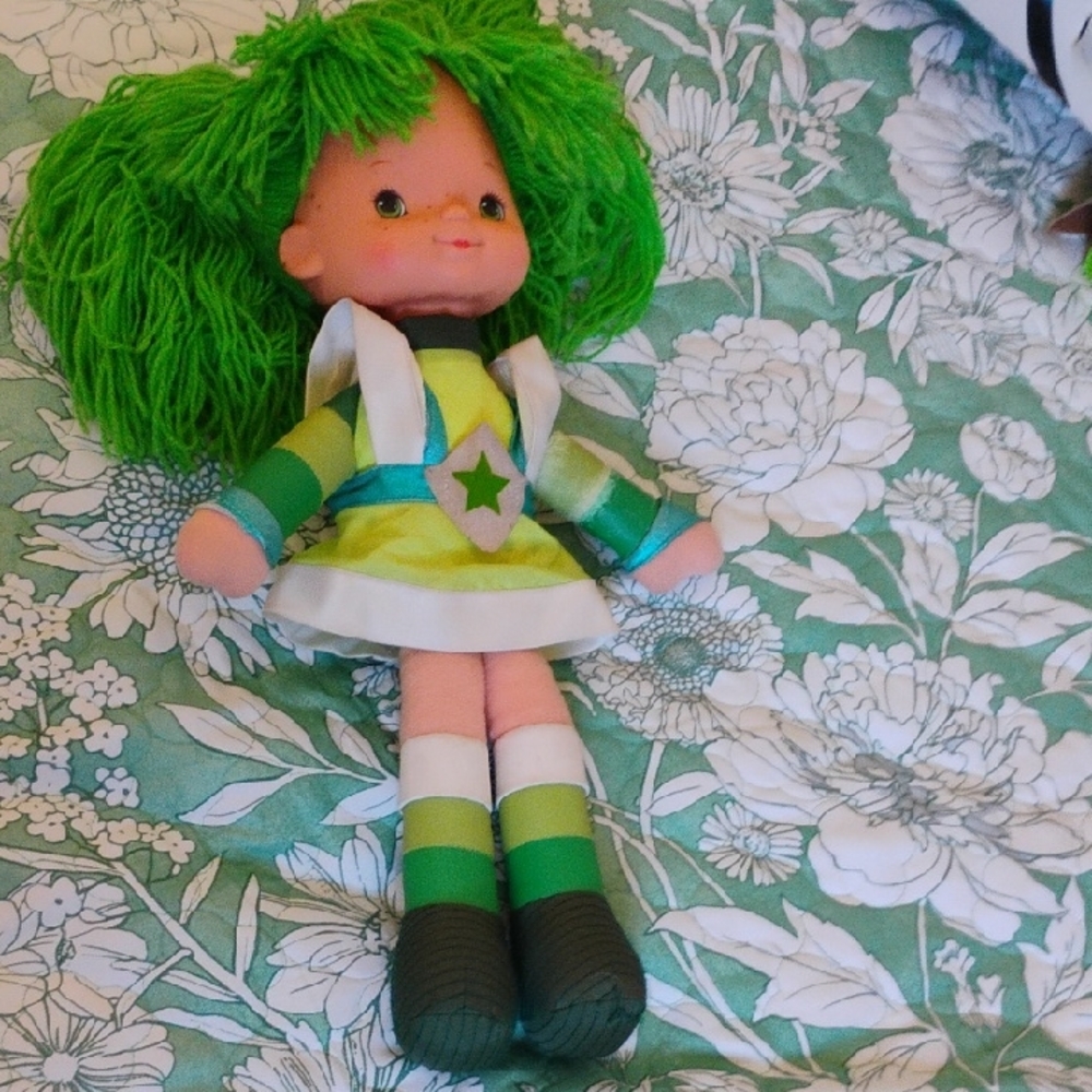 Vintage 1983 Hallmark Mattel 11 " Rainbow Brite Plush Doll Patty I Green